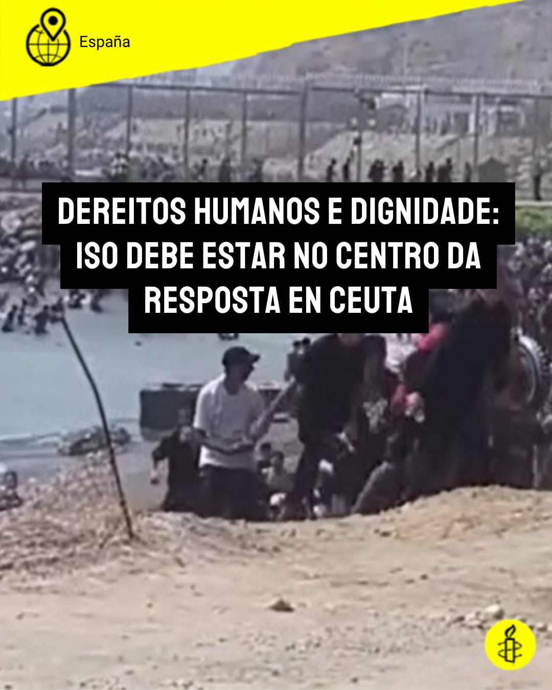 Os dereitos humanos, a dignidade e a humanidade, deben ser o eixo central da resposta á chegada excepcional de persoas a Ceuta