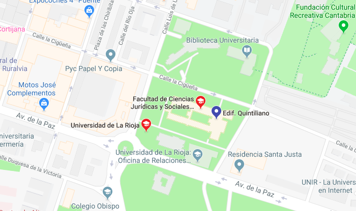 Mapa Universidad de La Rioja