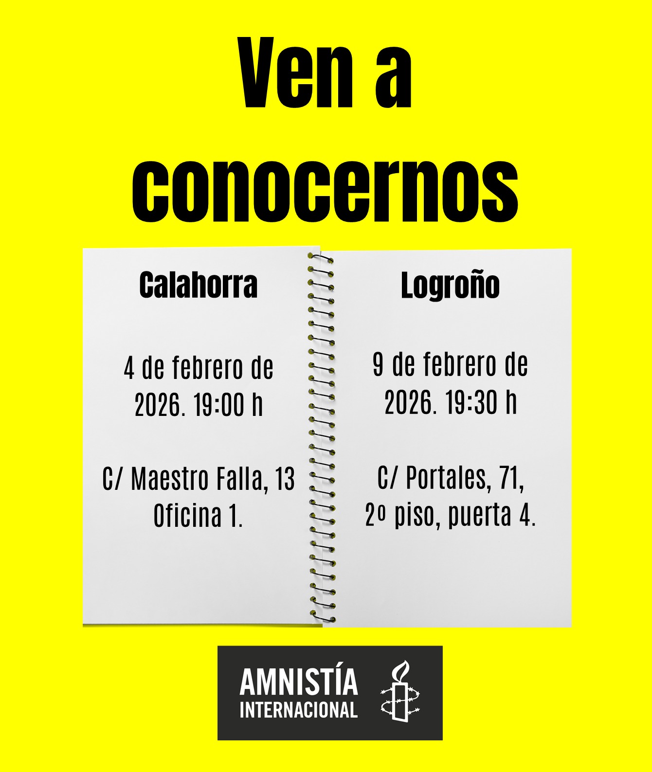 Encuentro de puertas abiertas en febrero - Calahorra
