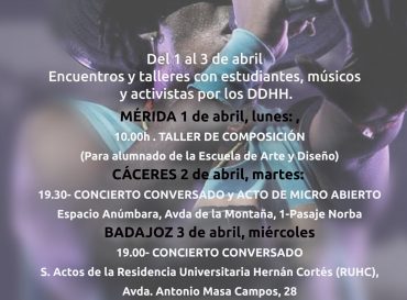 Musica por los Derechos Humanos con Jota Ramos: taller de composicion