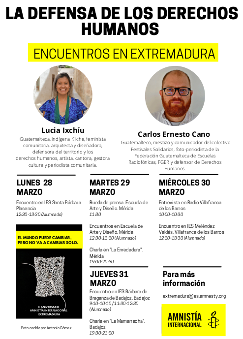 Lucía Ixchíu y Carlos Ernesto Cano en La Enredadera