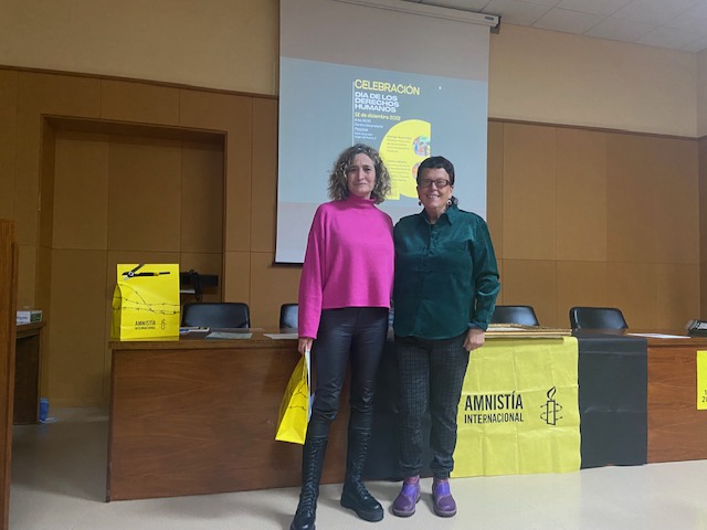 Ángela Ribera, coordinadora del grupo local de Amnistía Internacional en Badajoz