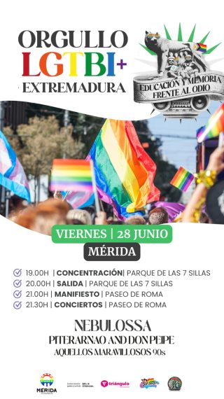 Cartel anunciador de la marcha del Orgullo 2024 en Mérida