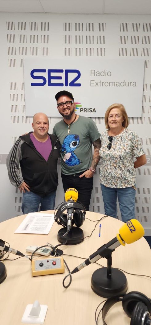 Yoelkis, en el estudio de SER Radio Extremadura.