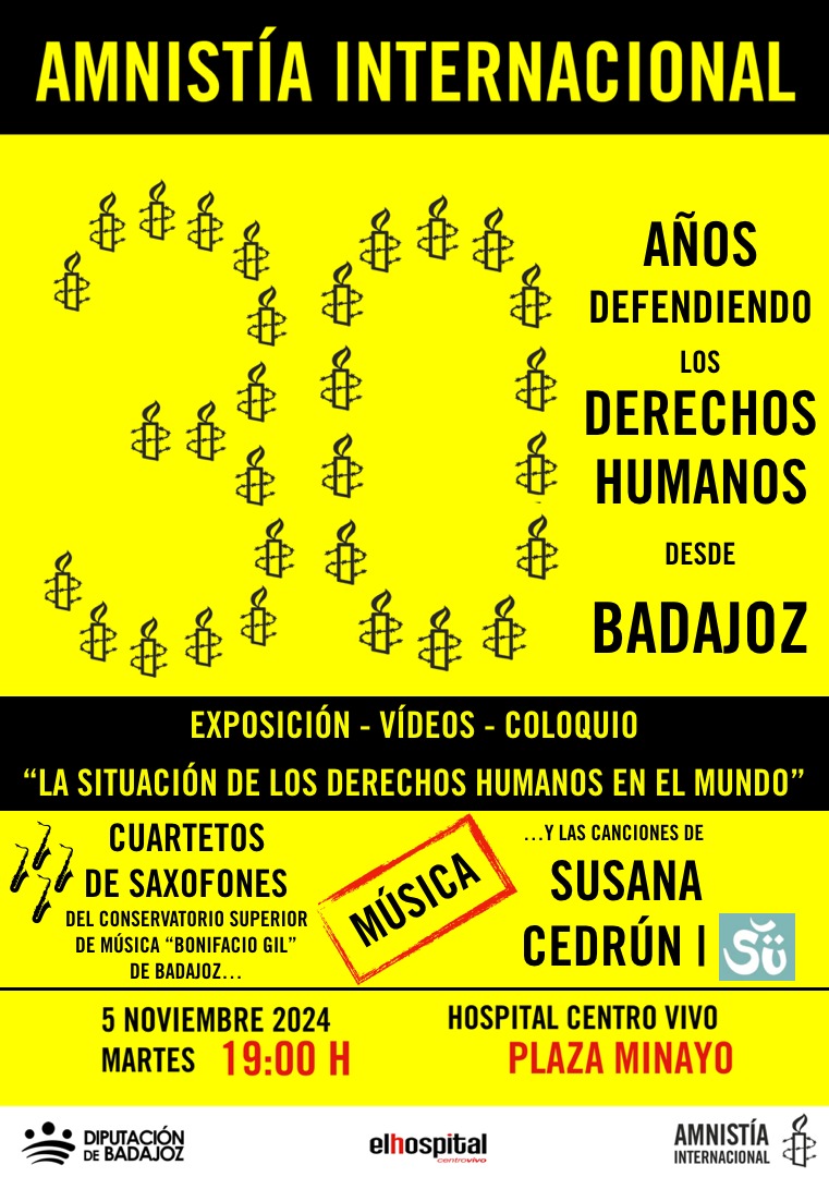 Amnistía Internacional:  30 años defendiendo los Derechos Humanos desde Badajoz