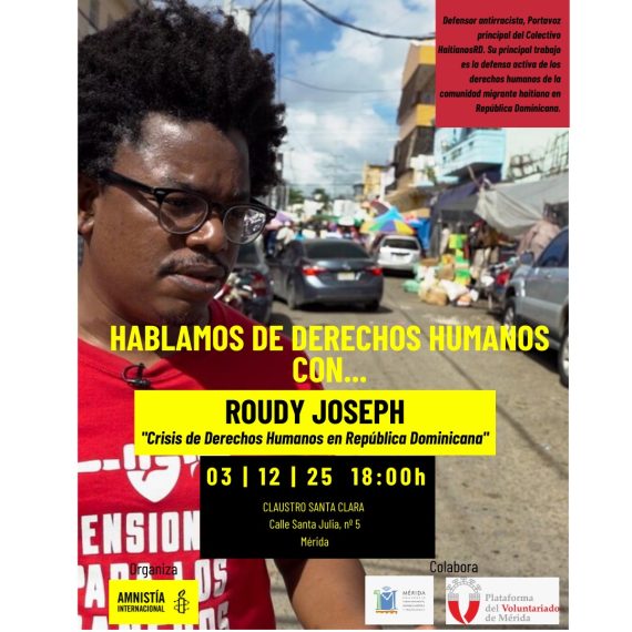 Roudy Joseph. Crisis de DD.HH. en República Dominicana