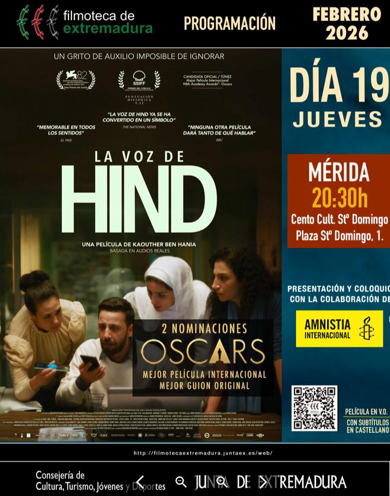 La voz de Hind, en Mérida