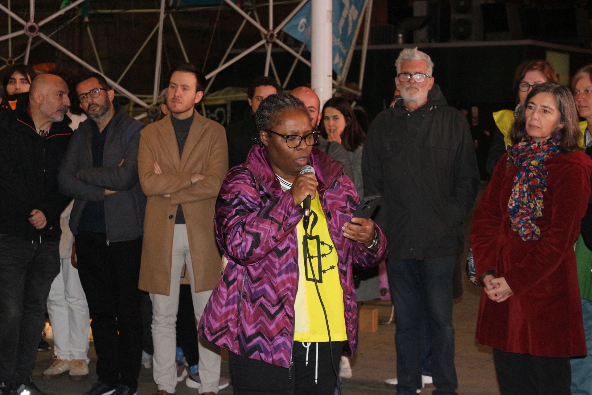 Celebració al carrer del Dia dels Drets Humans