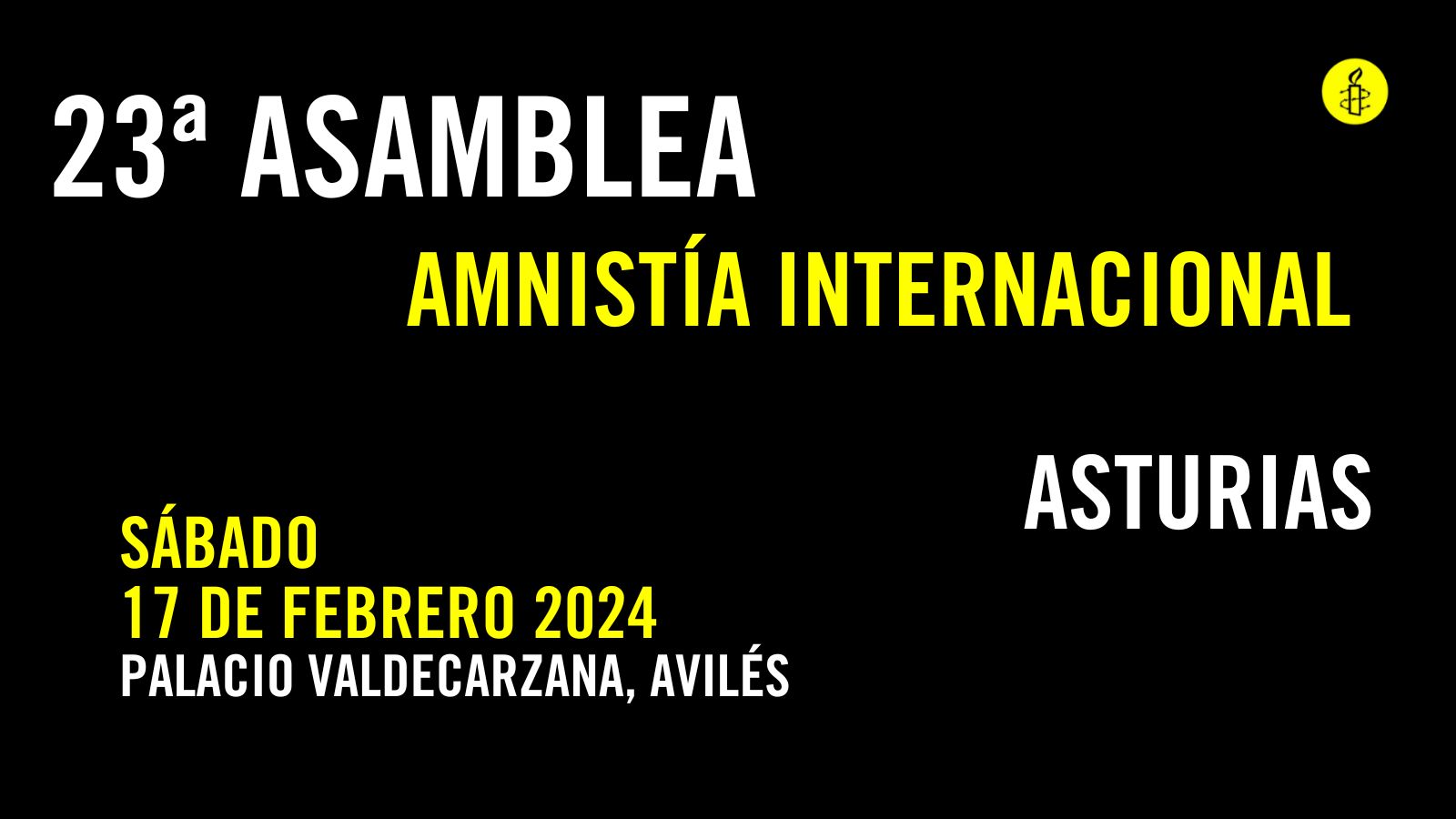 23ª Asamblea Regional de Amnistía Internacional Asturias