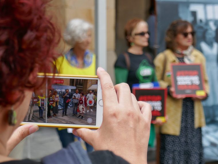 Acto contra la venta de armas a Israel