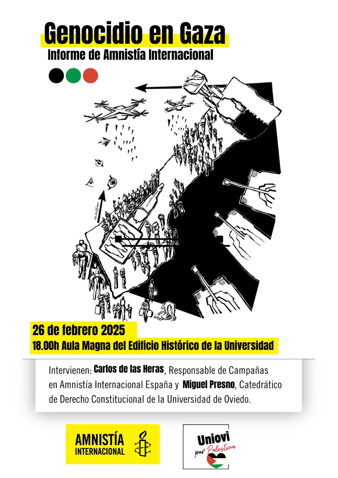 Presentación en Oviedo del Informe" El genocidio de Israel contra la población palestina de Gaza"