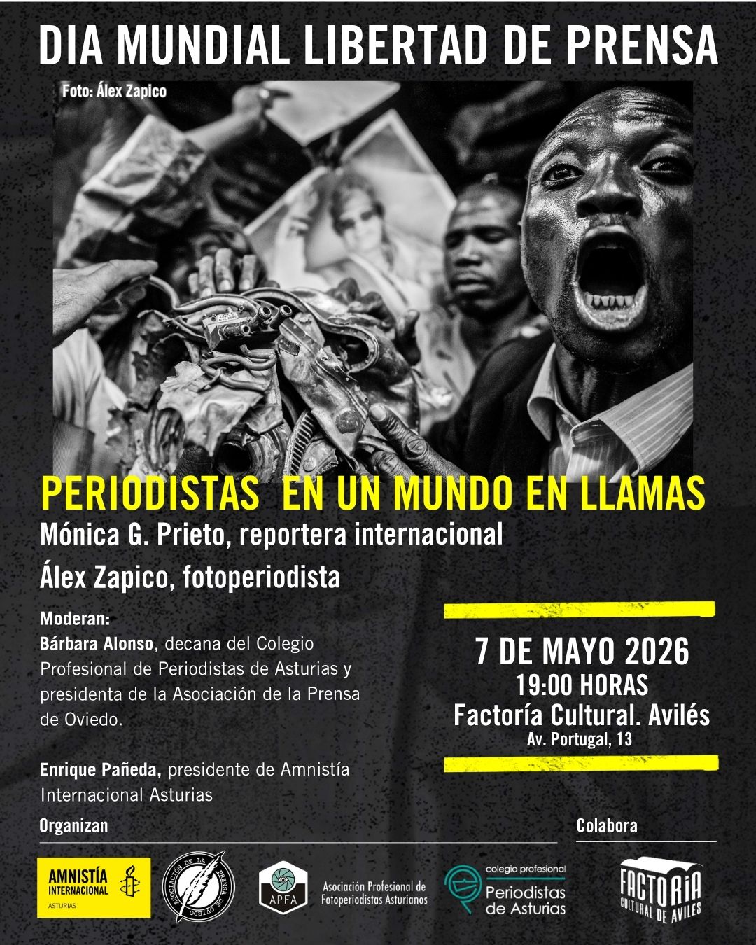 Día Libertad de Prensa: Periodistas en un mundo en llamas.