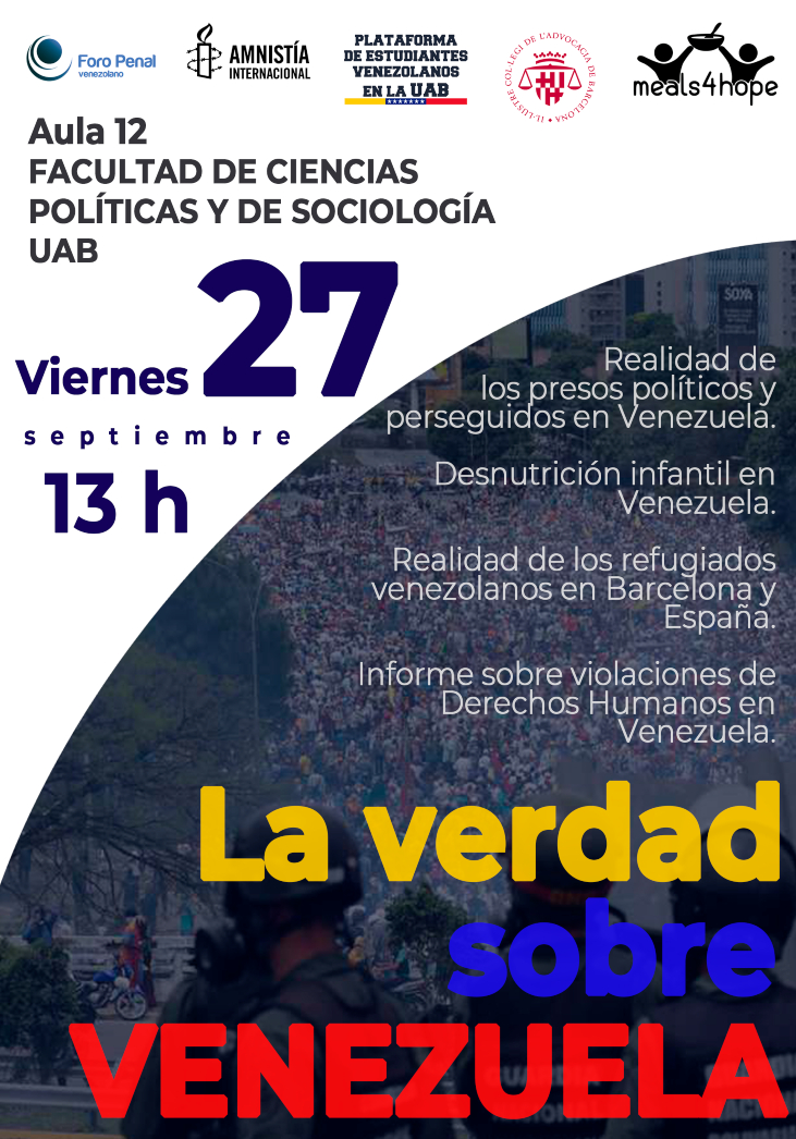 Xerrada sobre situació de drets humans a Venezuela (UAB)