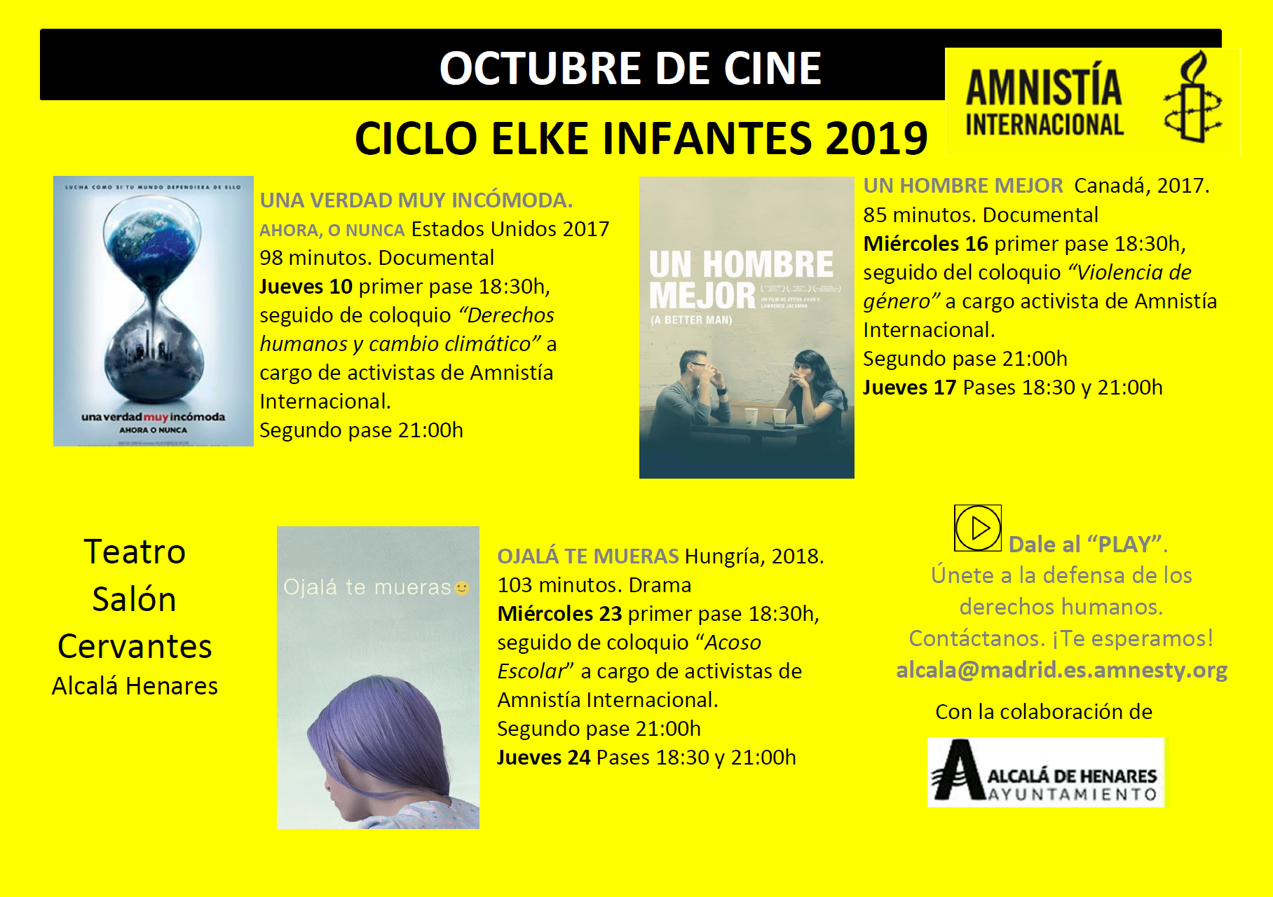 📽️ [Alcalá de Henares] Octubre de cine