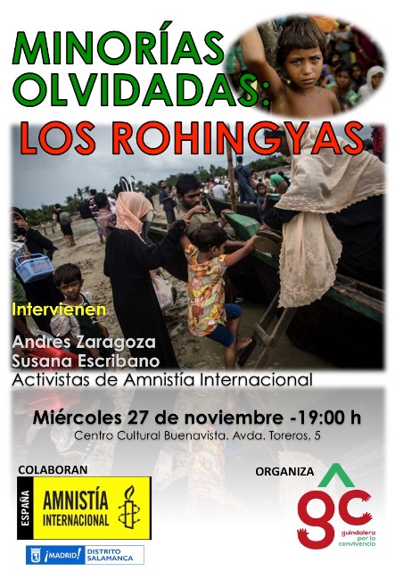 📣[Madrid] El éxodo de la población Rohingya. Una crisis de derechos humanos sin resolver