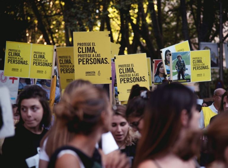 Manifestación por el clima en Madrid