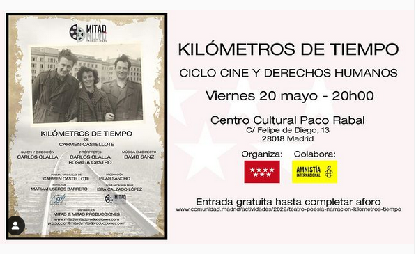 [Madrid-Vallecas] Recital de Poesía. Kilómetros de Tiempo