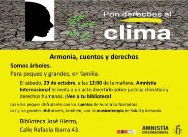 [Madrid] Crisis climática = Crisis de derechos humanos