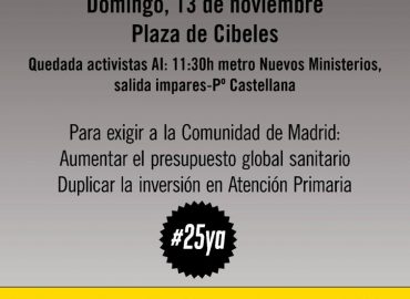 [Madrid] En apoyo a la Atención Primaria