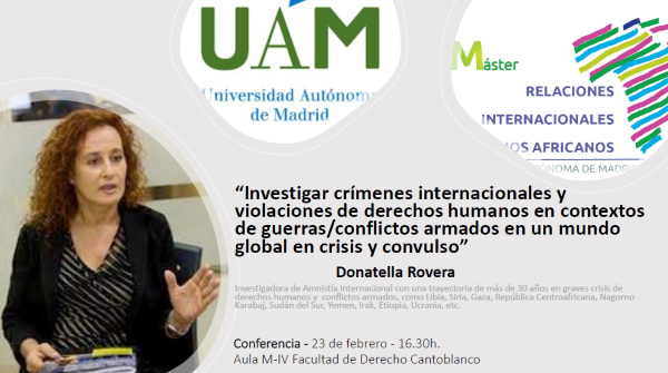 [Madrid] Investigar crímenes internacionales. Conferencia
