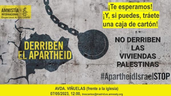 [Tres Cantos] ¡Derriben el apartheid!