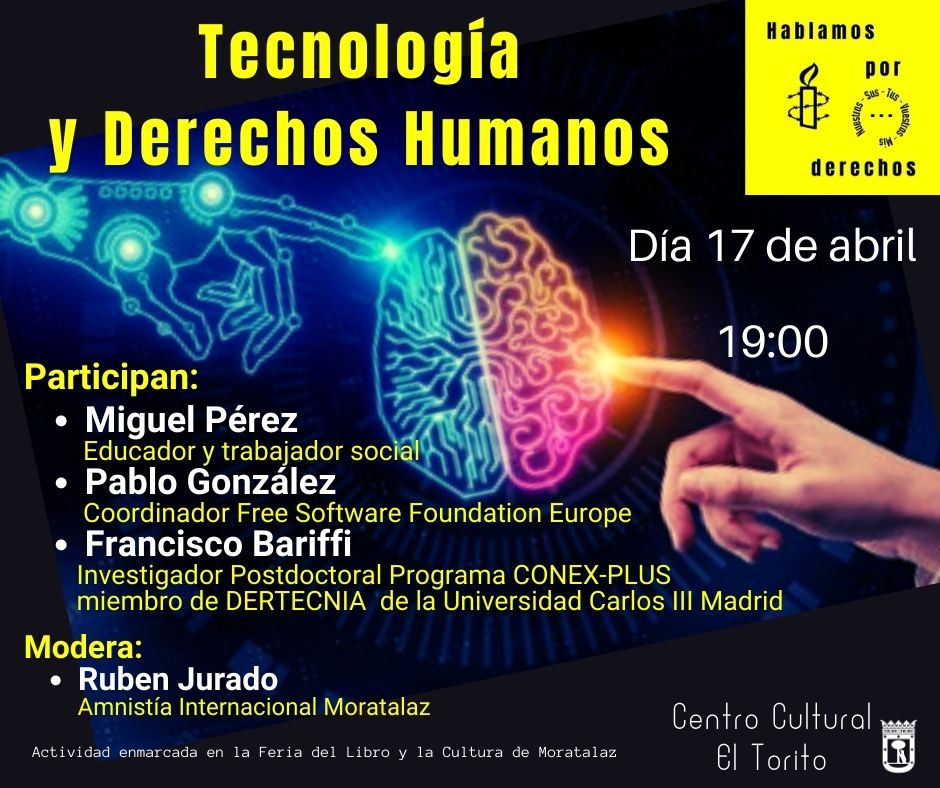 [Madrid-Moratalaz] Tecnología y Derechos Humanos