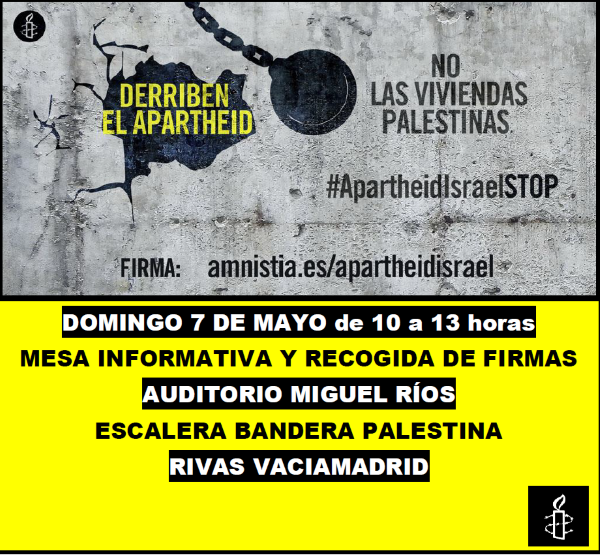 [Rivas] Derriben el apartheid, no las viviendas palestinas