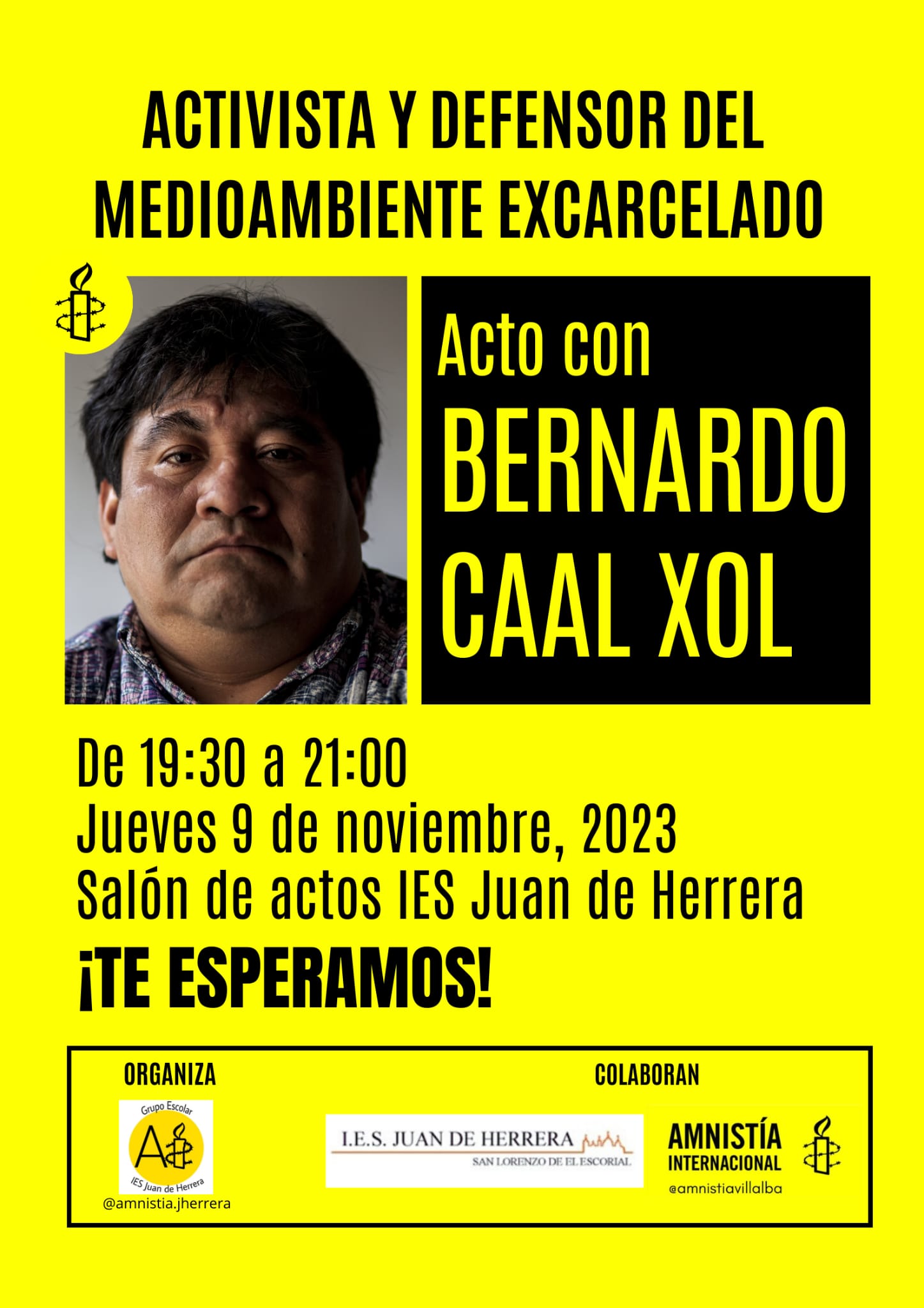 [San Lorenzo del Escorial] Encuentro con Bernardo Caal