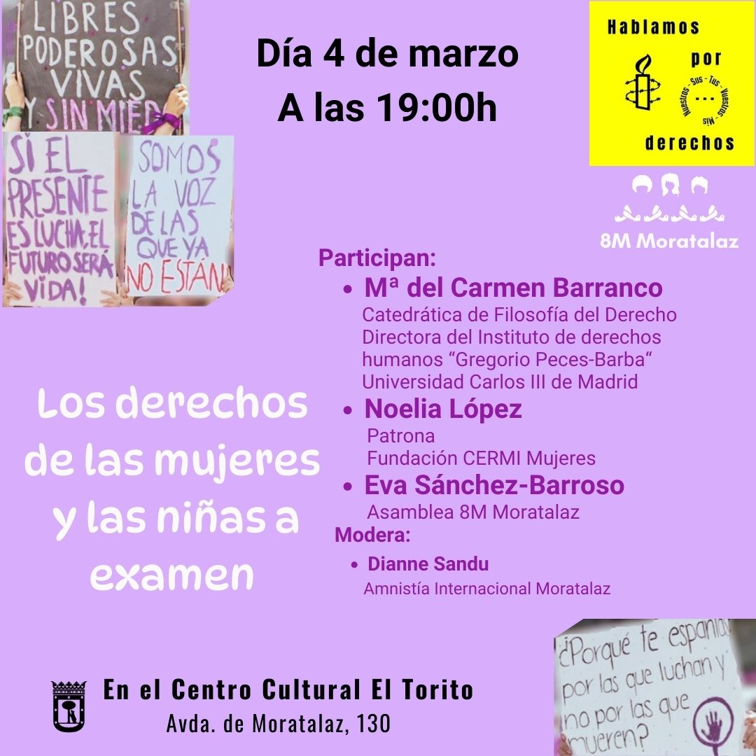 [Madrid-Moratalaz] los derechos de las mujeres y las niñas a examen