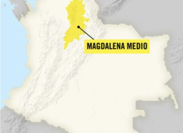 Localización de la cuenca del Magdalena Medio