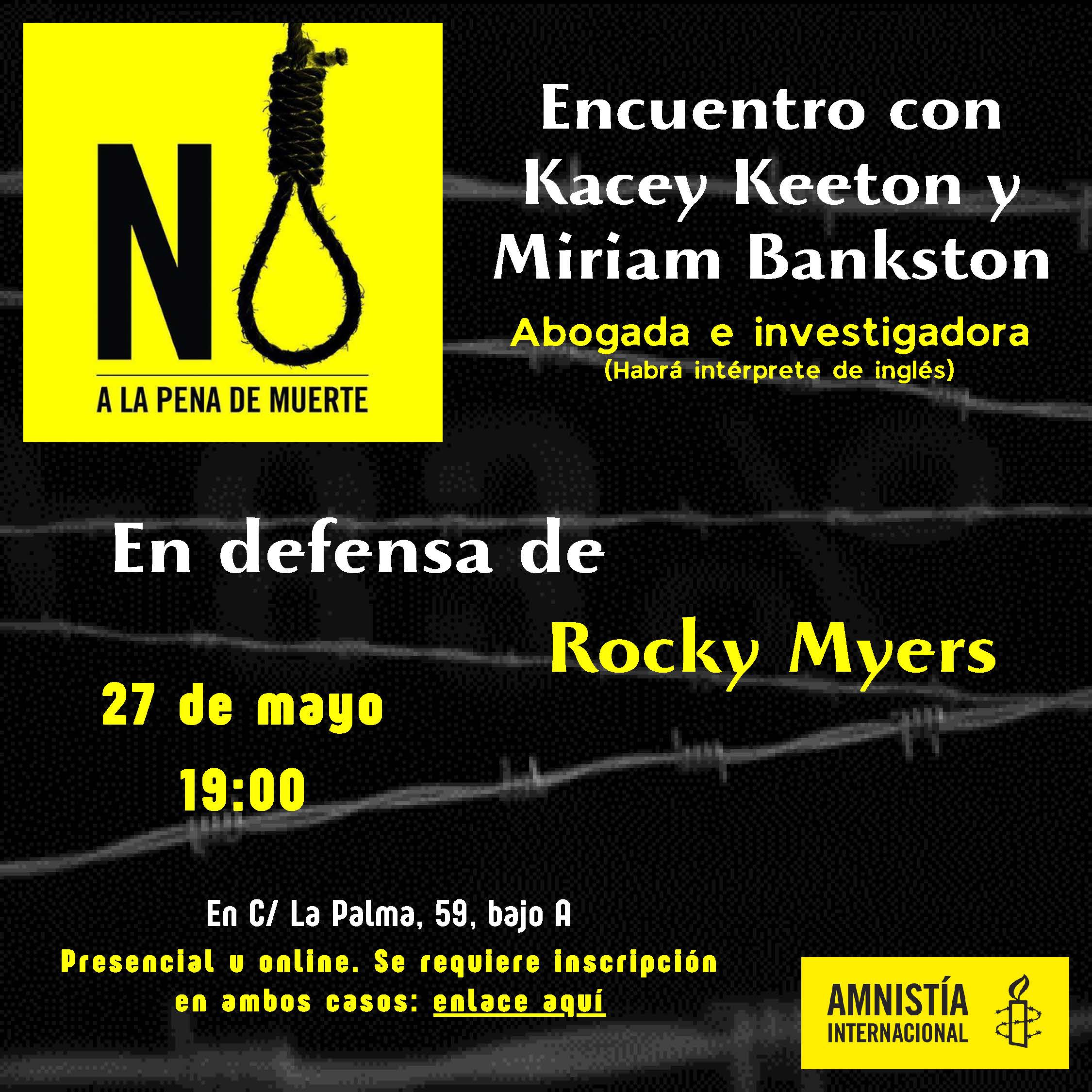 [Madrid] En defensa de Rocky Myers