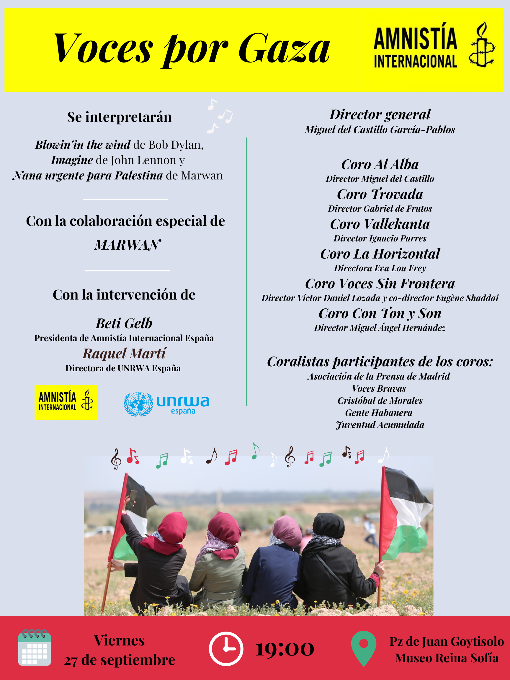 [Madrid] Nuestras voces por Gaza