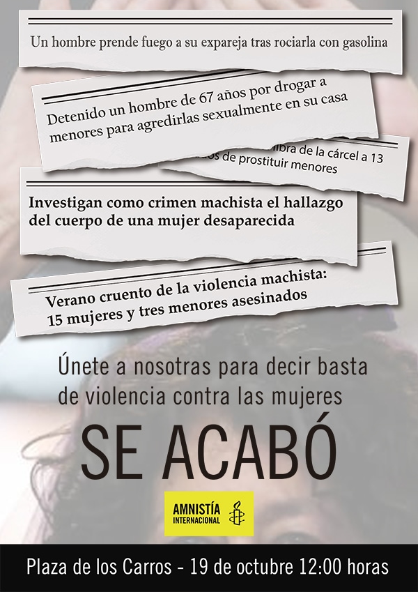 [Madrid] ¡Se acabó! No más violencia contra las mujeres