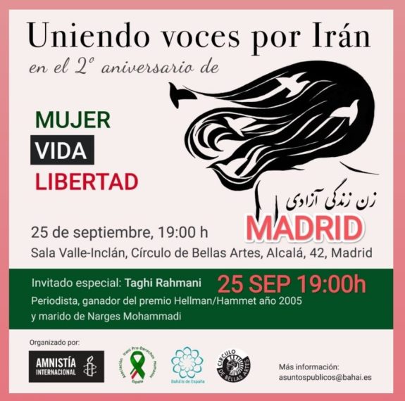 [Madrid] Irán: Mujer-Vida-Libertad