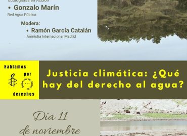 [Madrid-Moratalaz] Justicia climática ¿Qué hay del derecho al agua?