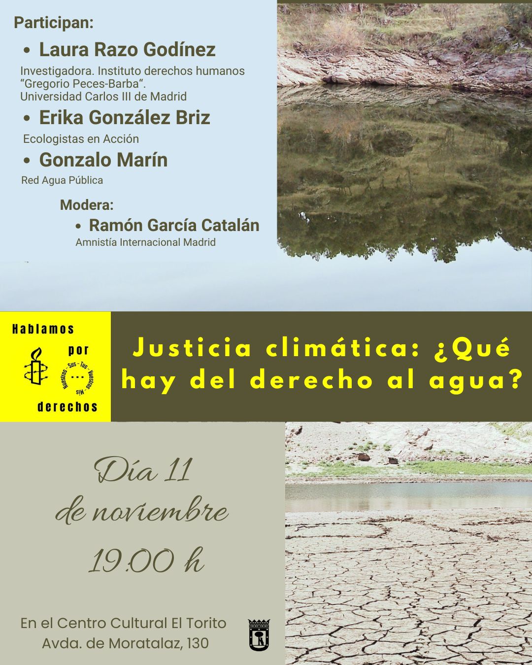 [Madrid-Moratalaz] Justicia climática ¿Qué hay del derecho al agua?