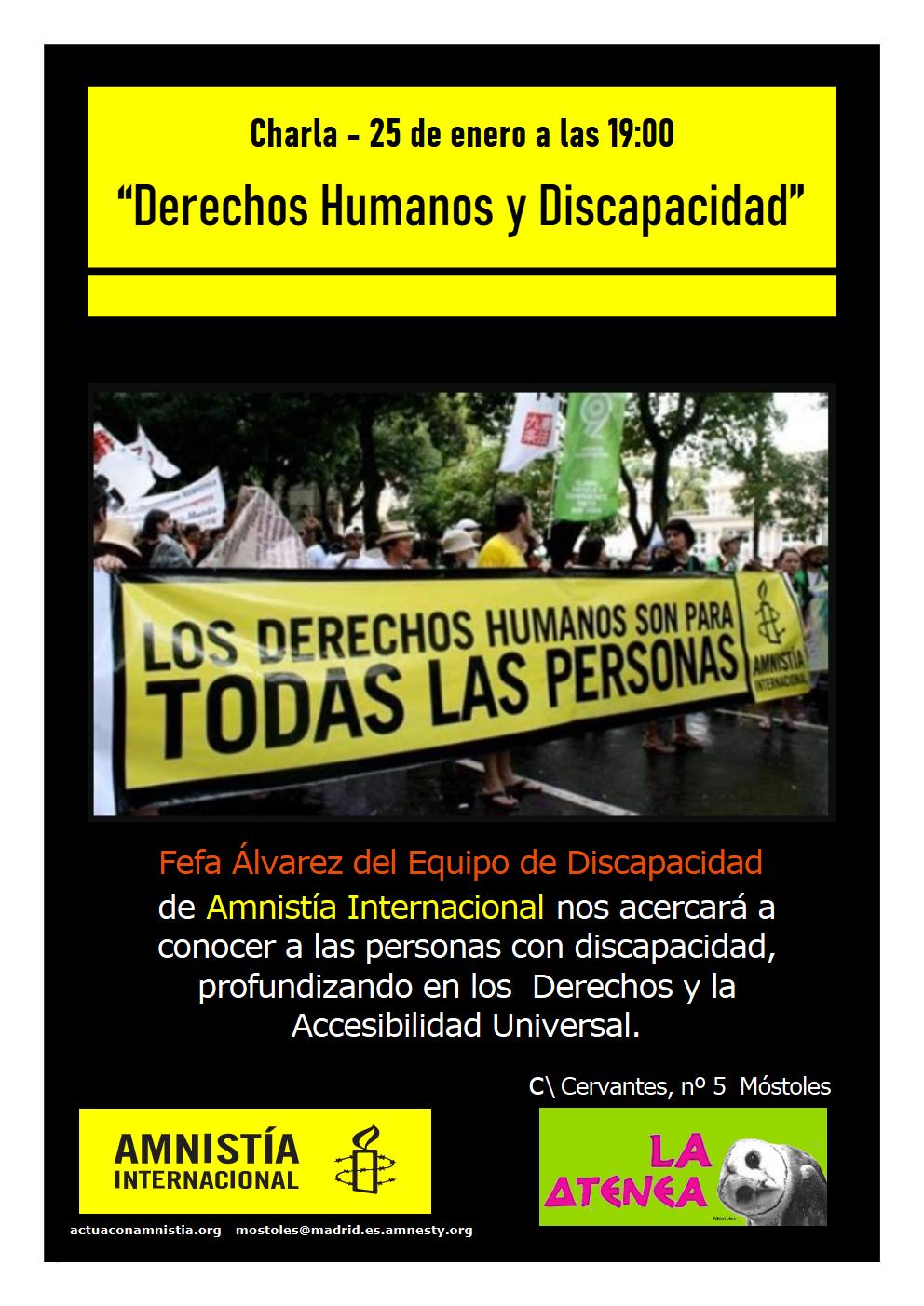 [Móstoles] Charla "Derechos Humanos y Discapacidad"