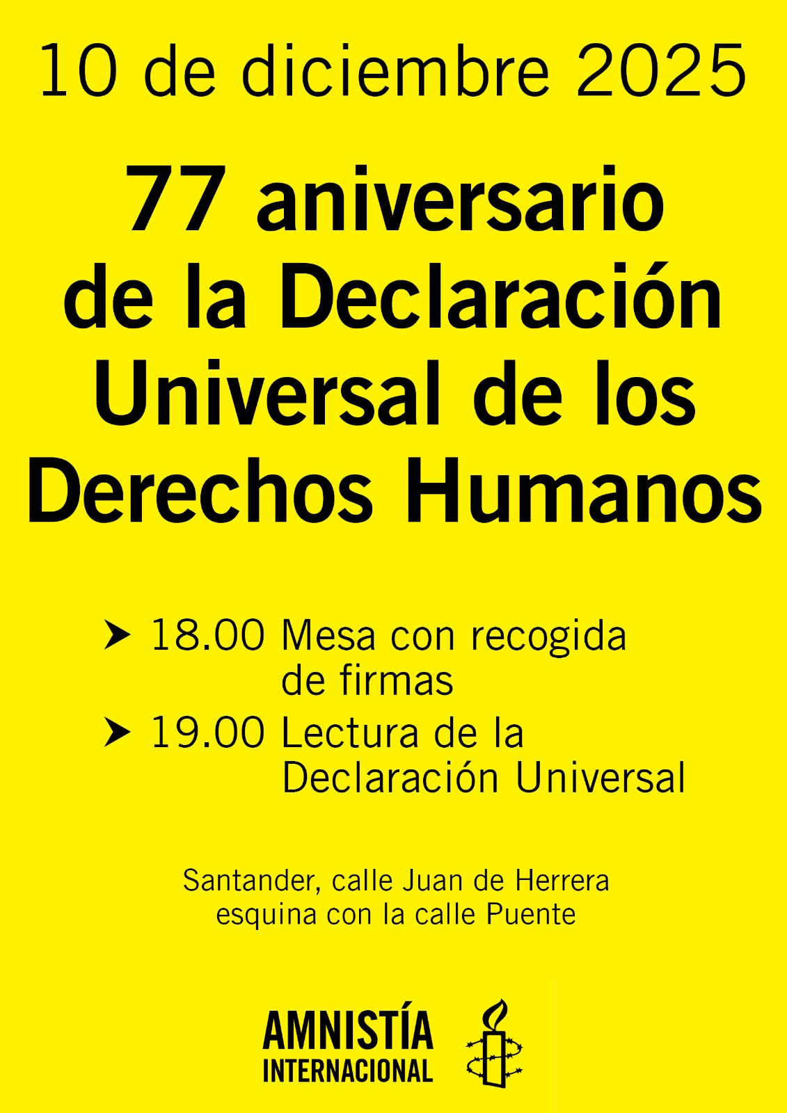 77 Aniversario Declaración Universal de los Derechos Humanos 77 Aniversario Declaración Universal de los Derechos Humanos