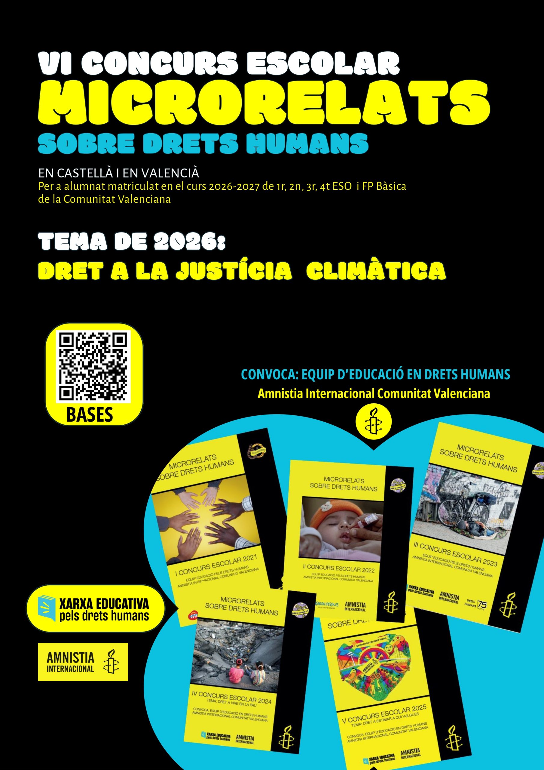 VI CONCURS ESCOLAR DE MICRORELATS SOBRE DDHH