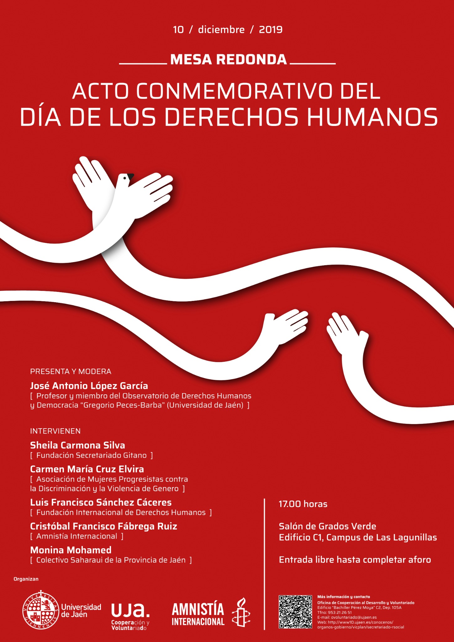 Jaén - Mesa redonda. Acto conmemorativo del día de los derechos humanos.