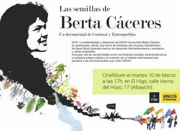Granada - Cinefórum "Las semillas de Berta Cáceres"