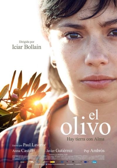 Cartel de la película "El olivo" en Málaga